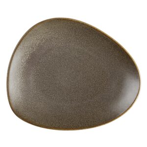 Olympia Ember Mahogany Triangle Plates 190x160mm (6 Pack)