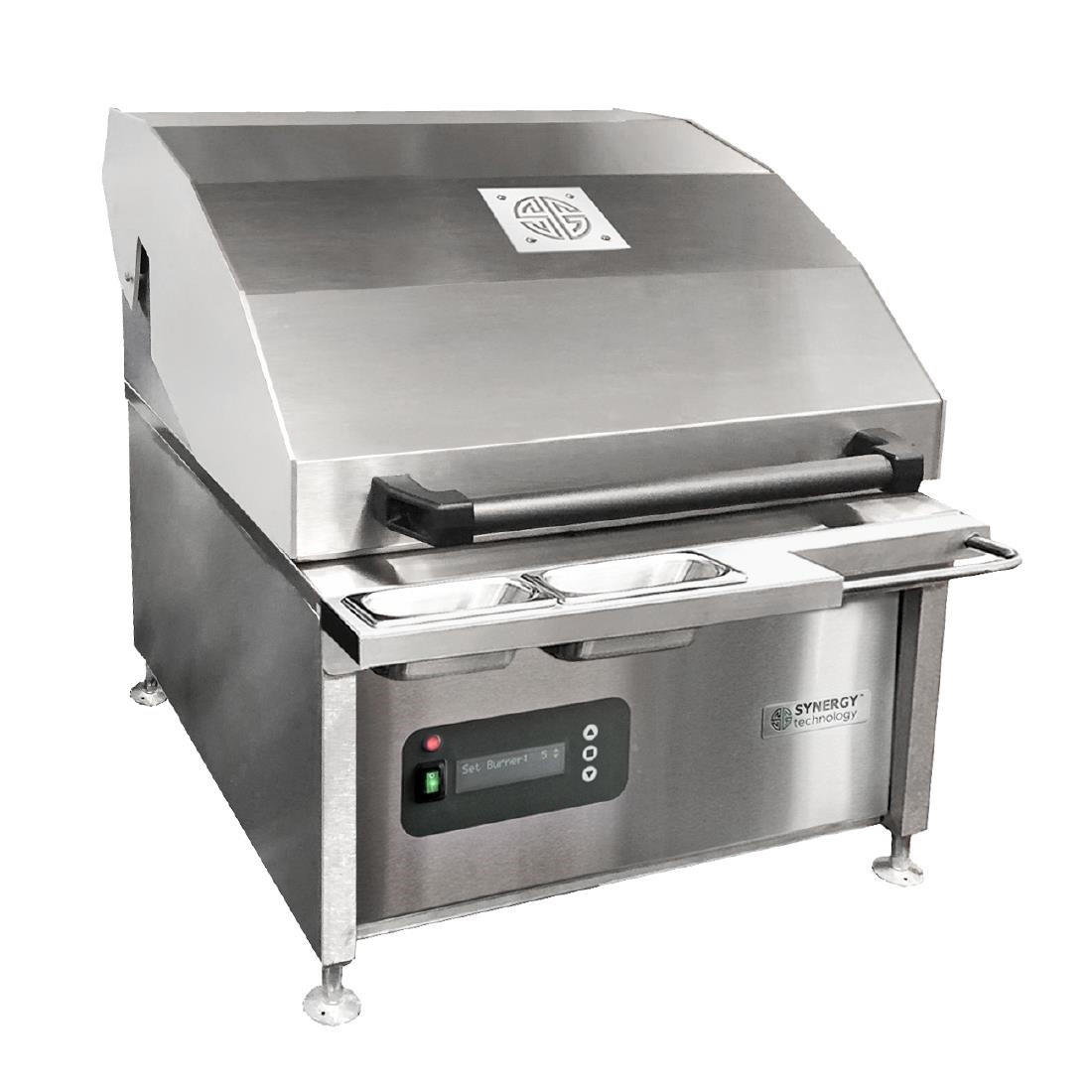 Synergy CharGo STCGO600 Chargrill Oven with Lid, Slow Cook Shelf & Garnish Rail Nat Gas