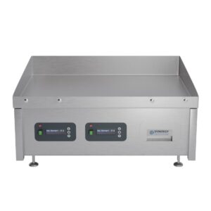 Synergy GRID900E-S Electric Griddle with Smooth Mild Steel Top & Garnish Rail
