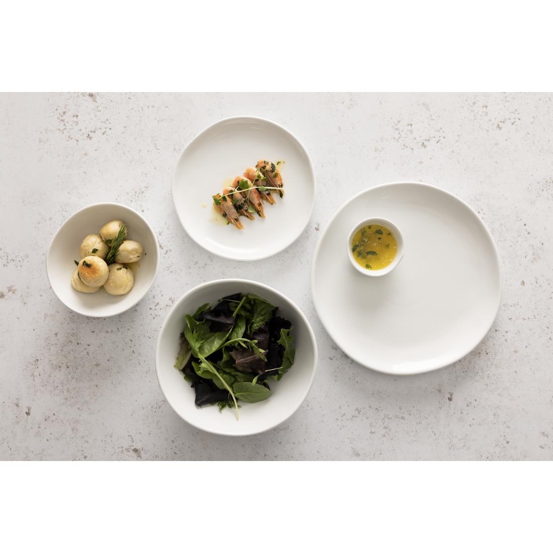 Olympia Chia Deep Bowls White 210mm (6 Pack) - Image 2