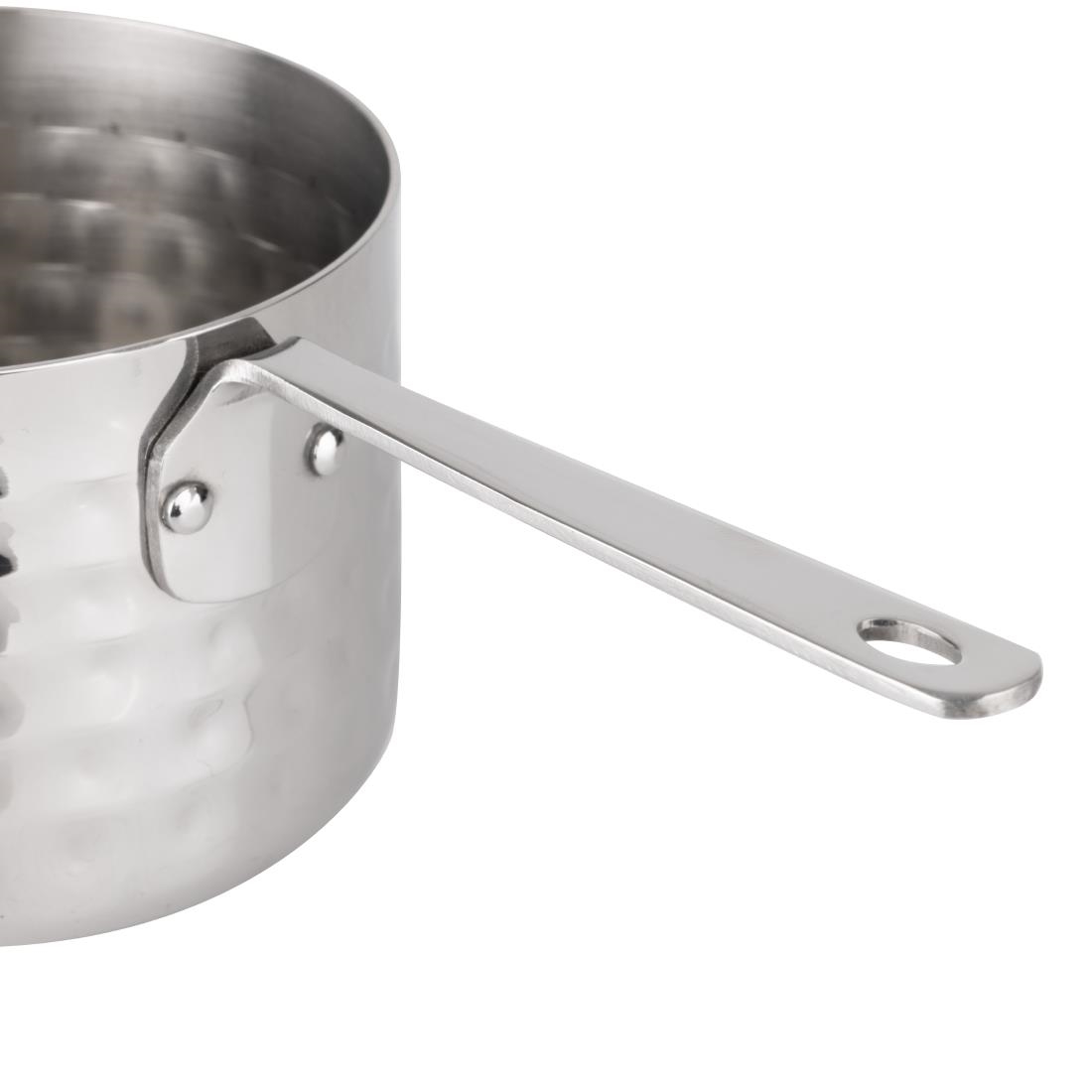 Olympia Table Presentation Mini Saucepan Hammered 90mm - Image 5