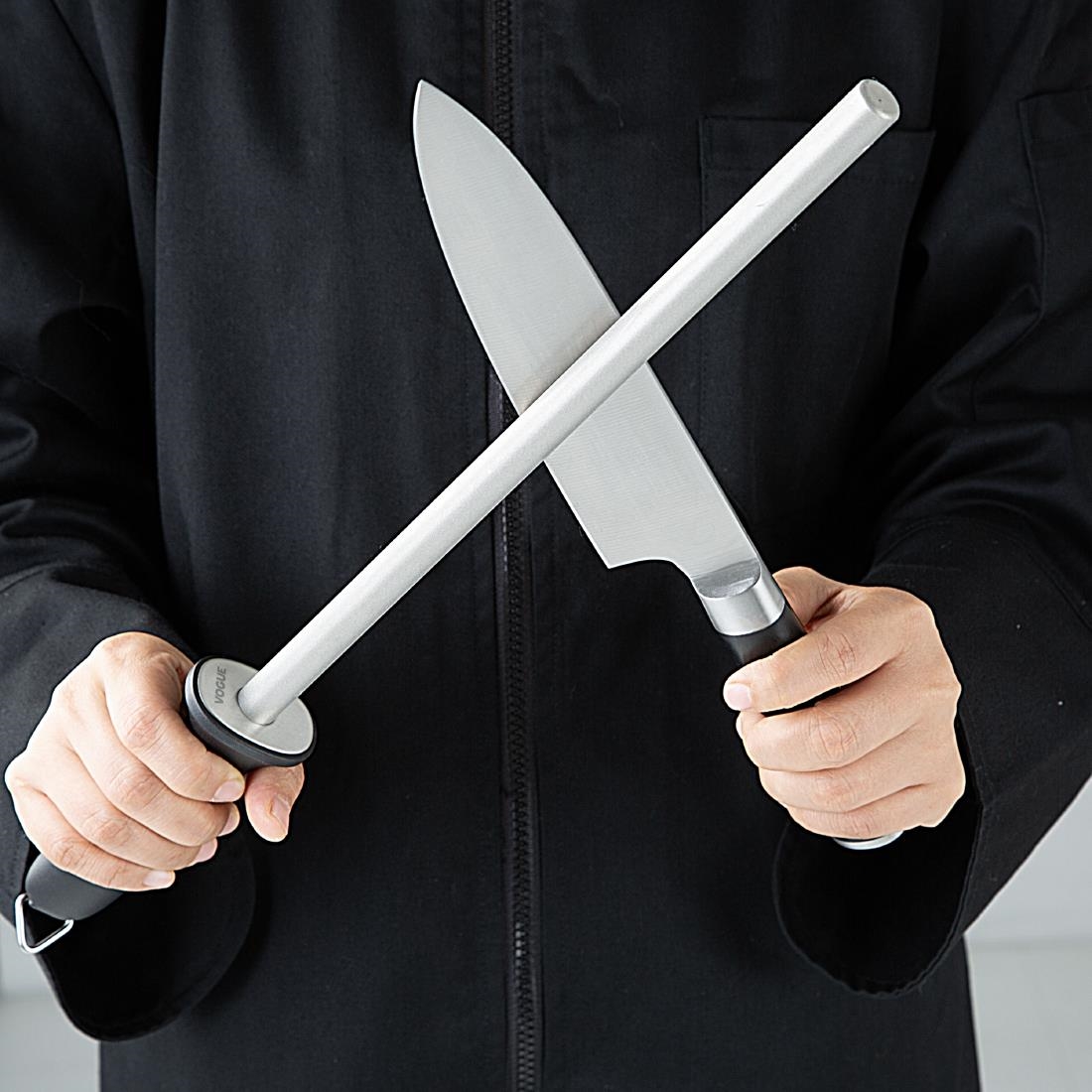 Vogue Heavy Duty Diamond Knife Sharpening Steel 30.5cm - Image 4