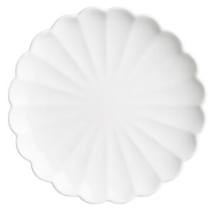 Olympia Bloom Scalloped Plates White 175mm (6 Pack)