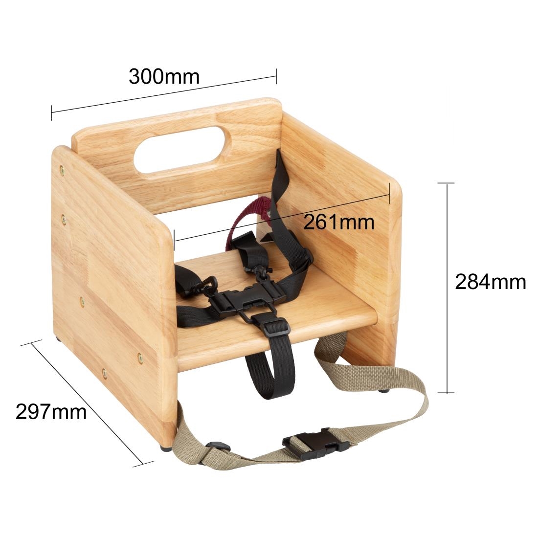 Bolero Booster Seat Natural Wood - Image 7