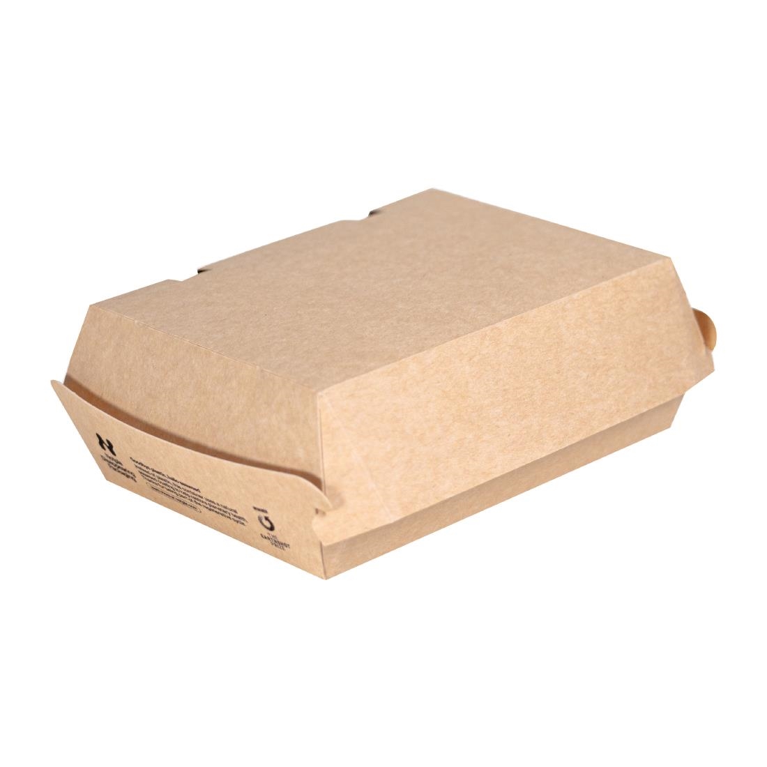 Notpla 7"x5" Clamshell Takeaway Boxes - Kraft (200 Pack)
