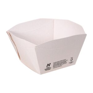 Notpla Square Open Takeaway Boxes 550ml - White (Pack 500)