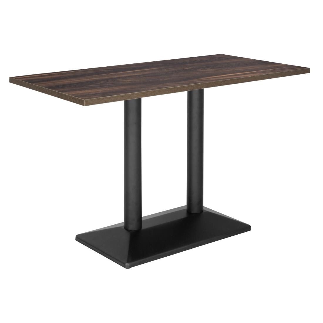 Bolero Indoor Dining Table Dark Wood 1200mm - Image 2