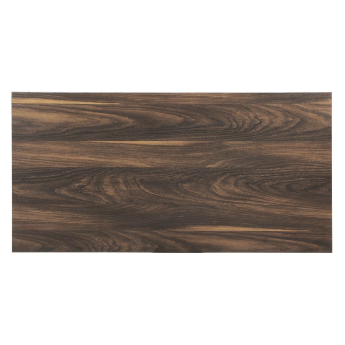 Bolero Indoor Dining Table Dark Wood 1200mm - Image 3