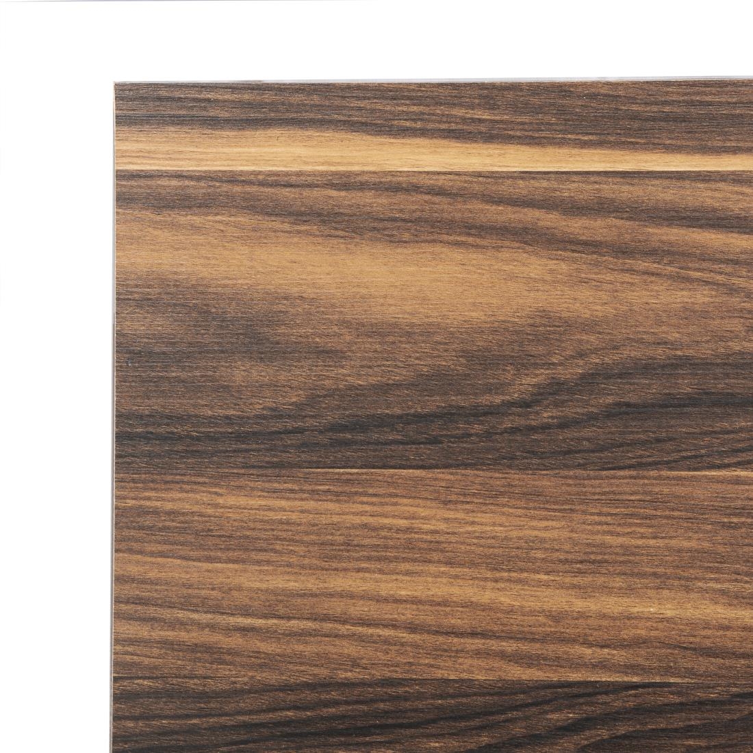 Bolero Indoor Dining Table Dark Wood 1200mm - Image 4