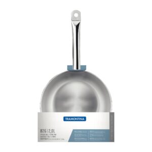 Tramontina Stainless Steel Triple Base Frying Pan 26cm