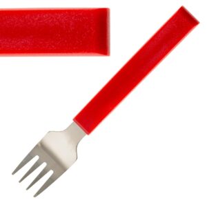 Amefa Select Straight Dessert Forks Red (12 Pack)