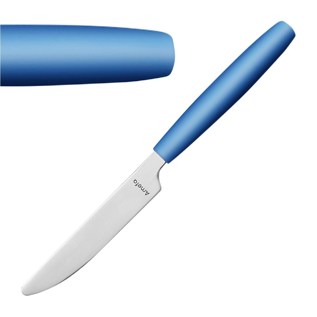 Amefa PIXEL Dessert Knives Blue (12 Pack)