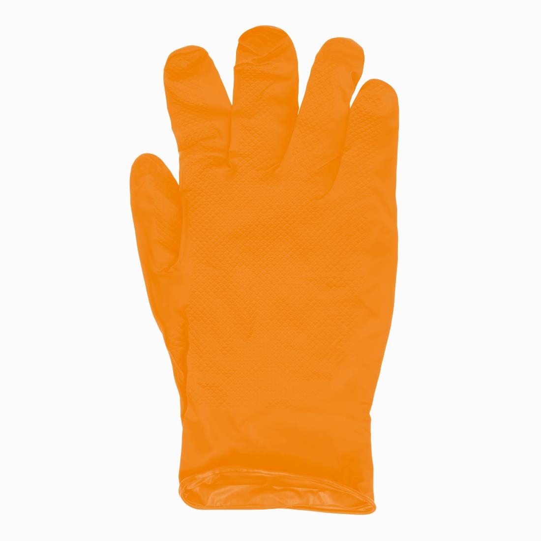 Grippaz HD Nitrile Powder-Free Disposable Gloves Orange 10/XL (50 Pack) - Image 4