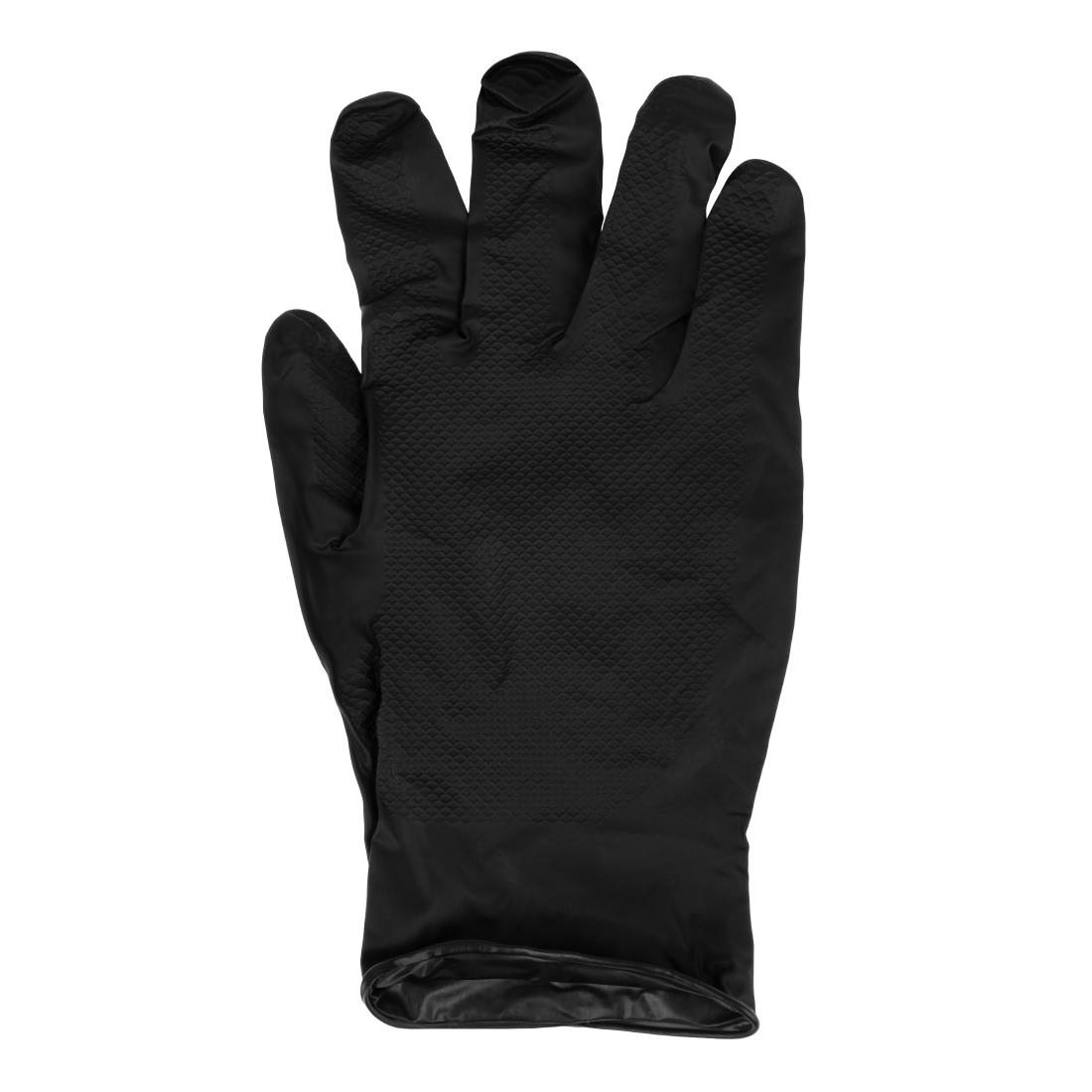 Grippaz HD Nitrile Powder-Free Disposable Gloves Black 10/XL (50 Pack) - Image 4