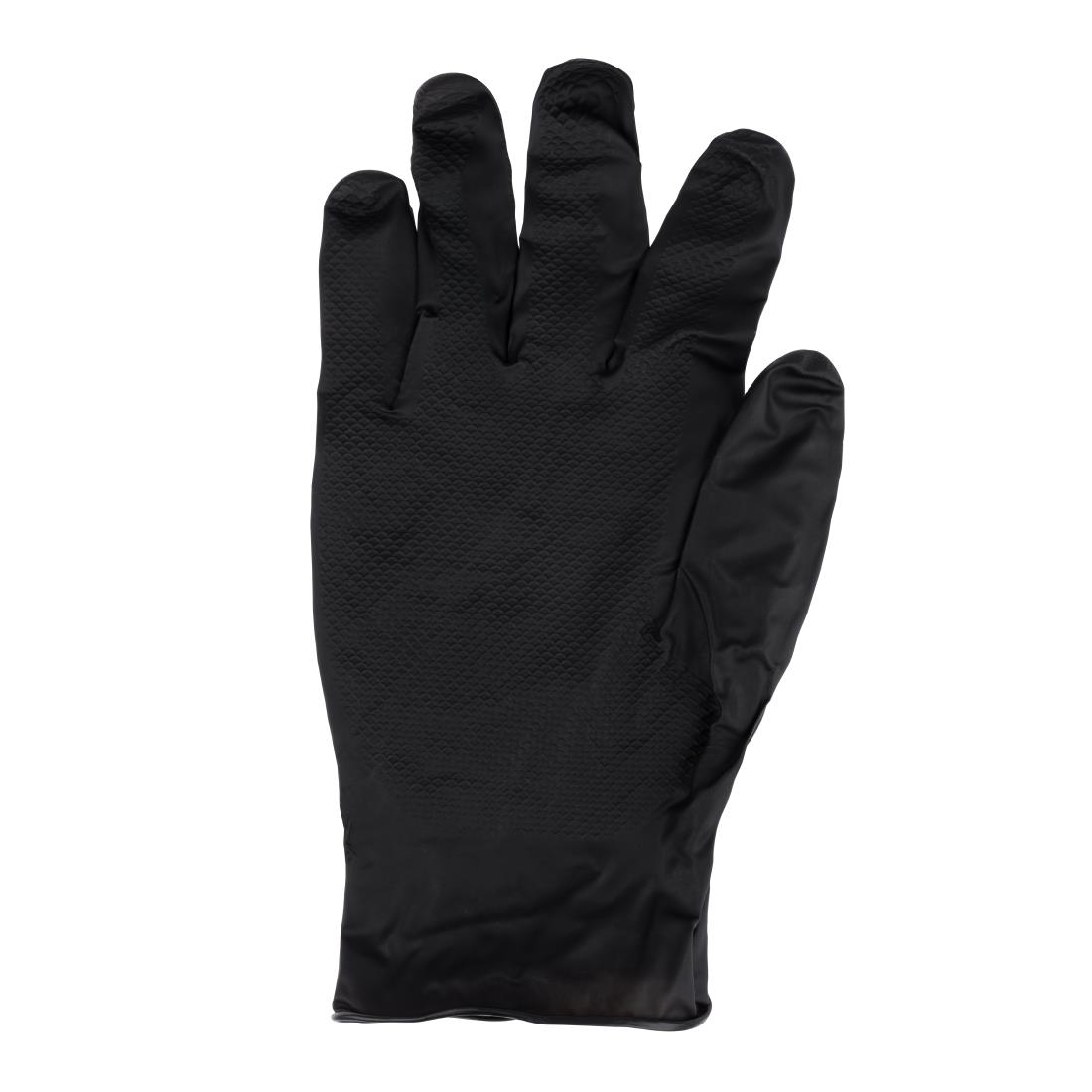 Grippaz HD Nitrile Powder-Free Disposable Gloves Black 10/XL (50 Pack) - Image 5