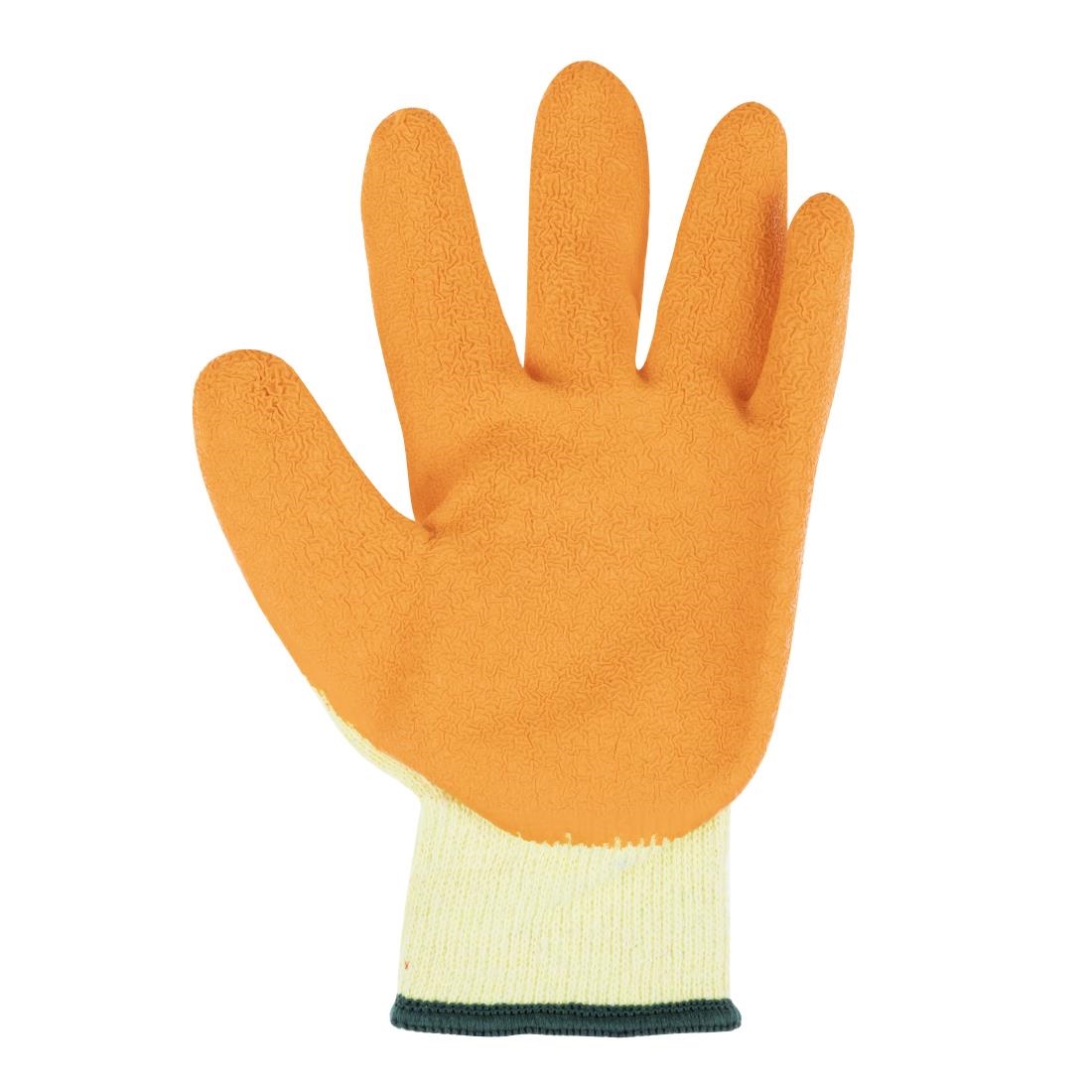 KeepSAFE GLO107 Latex Palm Gloves Orange 10 (10 Pack) - Image 5