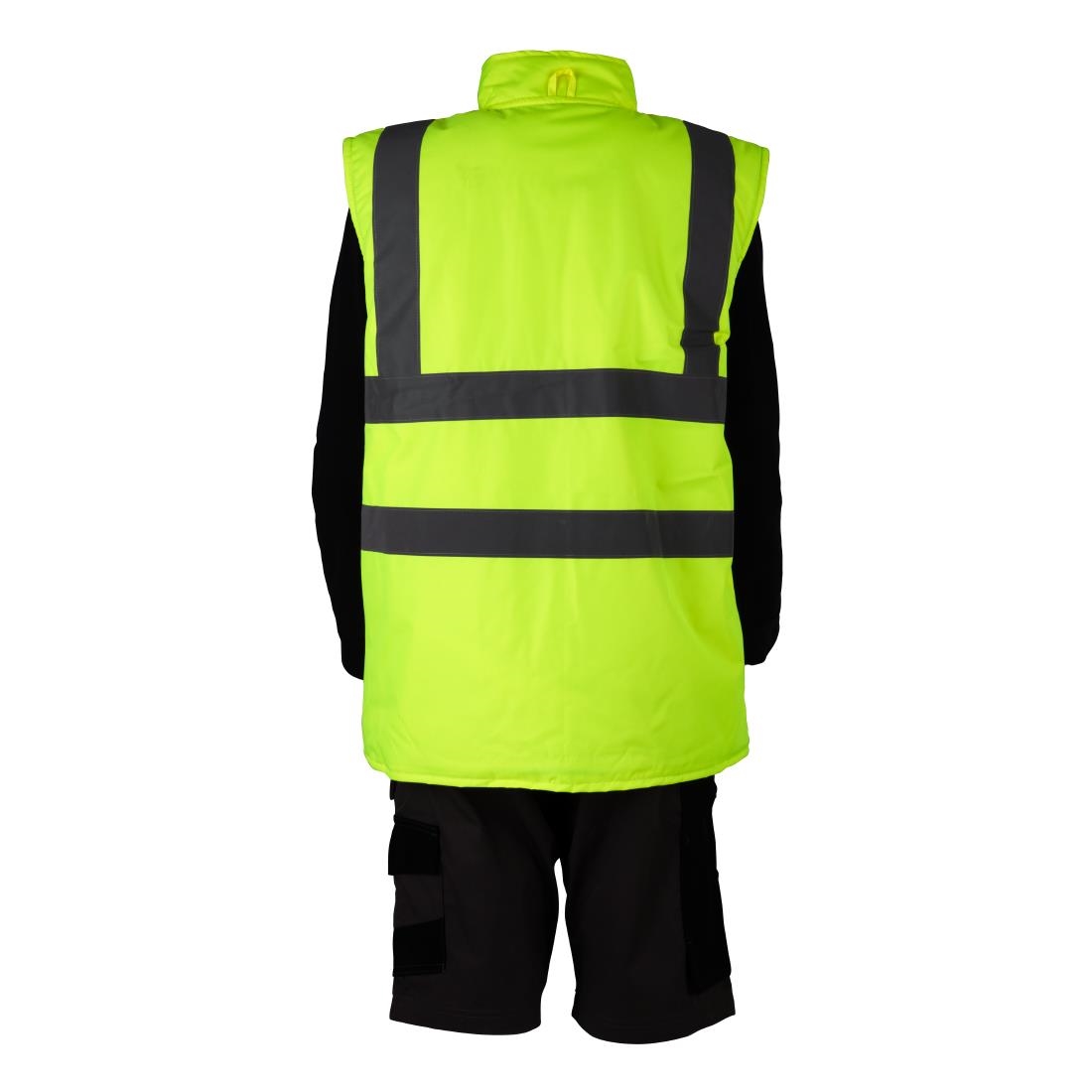 KeepSAFE Hi Vis Bodywarmer Reversible Yellow 2XL - Image 4