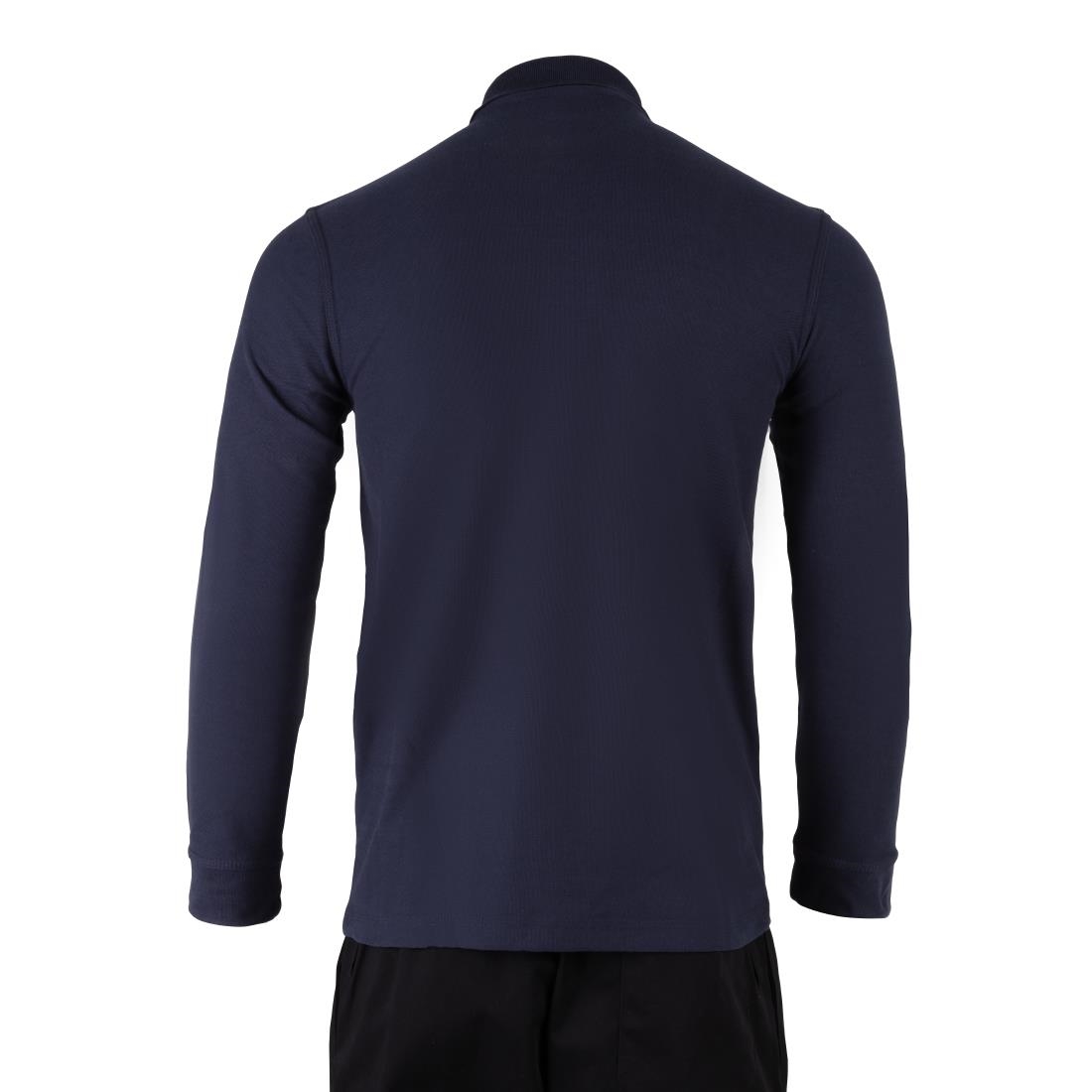 Endurance Long Sleeve Polo Shirt Navy 2XL - Image 3