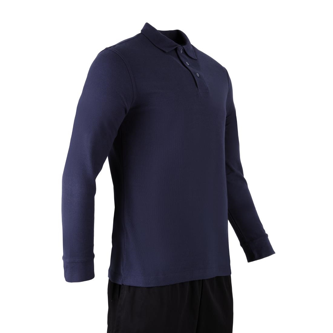 Endurance Long Sleeve Polo Shirt Navy 2XL - Image 4