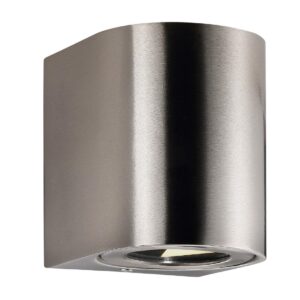 Nordlux Canto 2 Outdoor Wall Light Stainless Steel
