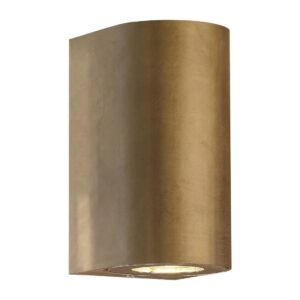 Nordlux Canto Maxi 2 Outdoor Wall Light Brass