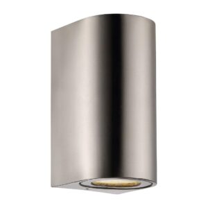 Nordlux Canto Maxi 2 Outdoor Wall Light Stainless Steel