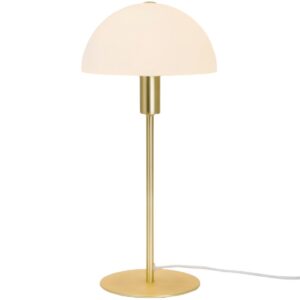Nordlux Ellen 20 Indoor Table Lamp Brass, Glass Shade