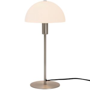 Nordlux Ellen 20 Indoor Table Lamp Brushed Steel, Glass Shade