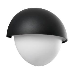 Nordlux Scorpius Maxi Round Outdoor Wall Light Black Plastic