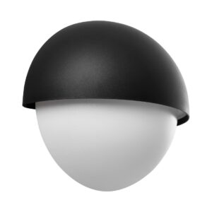 Nordlux Scorpius Round Outdoor Wall Light Black Plastic