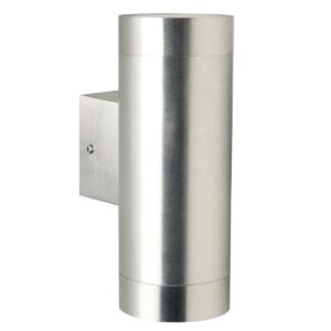 Nordlux Tin Maxi Double Outdoor Wall Light Aluminium