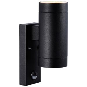 Nordlux Tin Maxi Double Sensor Outdoor Wall Light Black