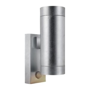 Nordlux Tin Maxi Double Sensor Outdoor Wall Light Galvanised