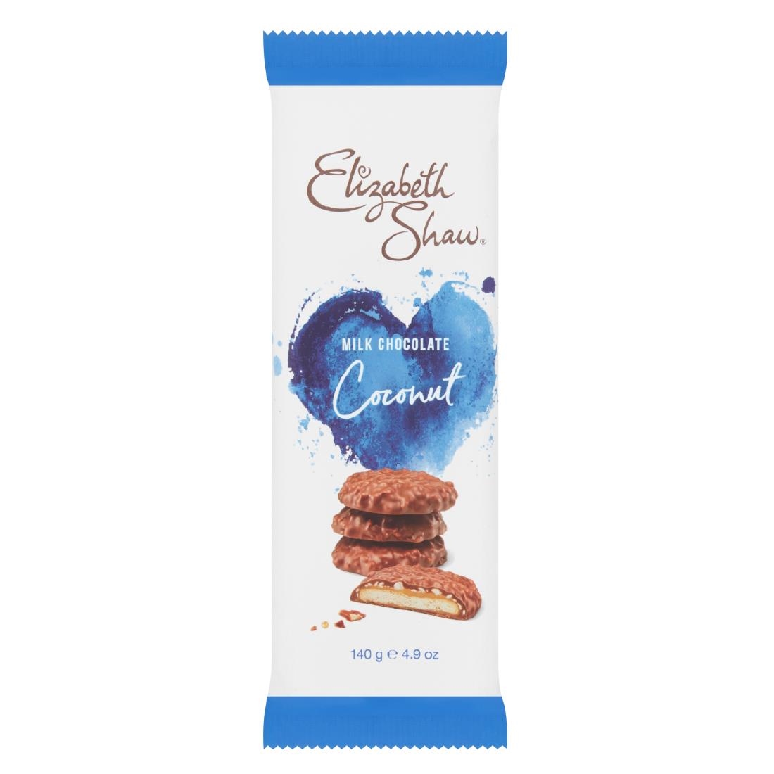 Elizabeth Shaw Milk Chocolate Coconut Biscuits 140g (10 Packs)