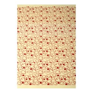 Pavoni Red Heart Transfer Sheets 340x265mm (30 Pack)