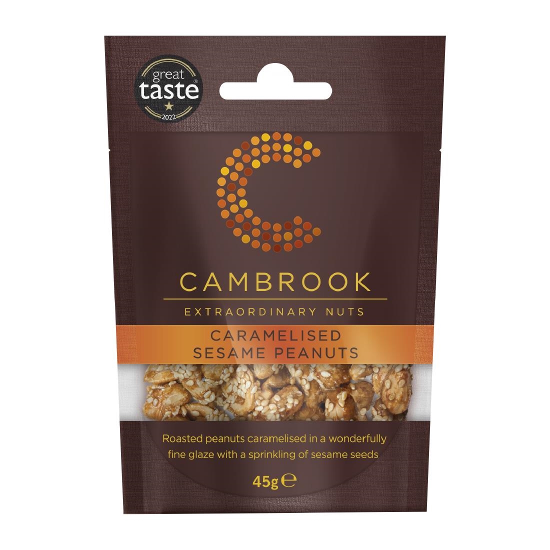 Cambrook Caramelised Sesame Peanuts Snack Pack 45g (12 Pack)