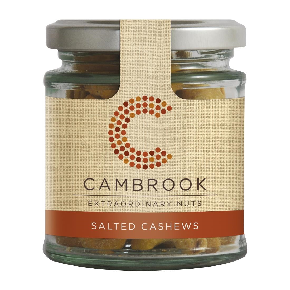 Cambrook Baked Salted Cashews Glass Jar 95g (15 Pack)