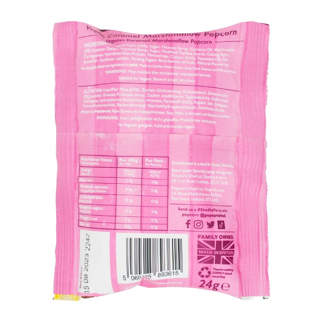 Popcorn Shed Toasted Marshmallow Popcorn Snack Pack 24g (16 Pack) - Image 3