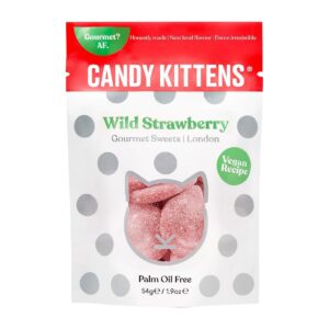Candy Kittens Pop Bags Wild Strawberry 54g (12 Pack)