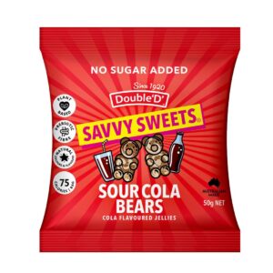 Savvy Sweets Sour Cola Bears 50g (12 Pack)