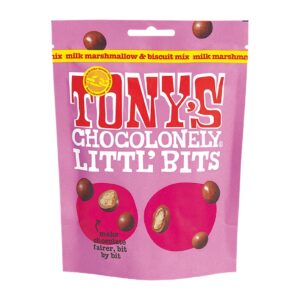 Tony's Chocolonely Littl' Bits Milk Marshmallow Biscuit Mix 100g (8 Pack)