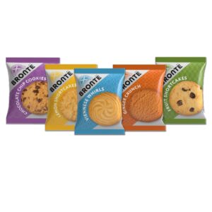 Bronte Traditional Mini Packs Assorted Biscuits 5 Varieties 30g (100 Pack)