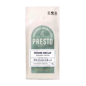 Presto Coffee House Decaf Ground Coffee 1kg
