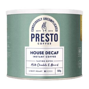 Presto Coffee House Decaf Instant Coffee 500g