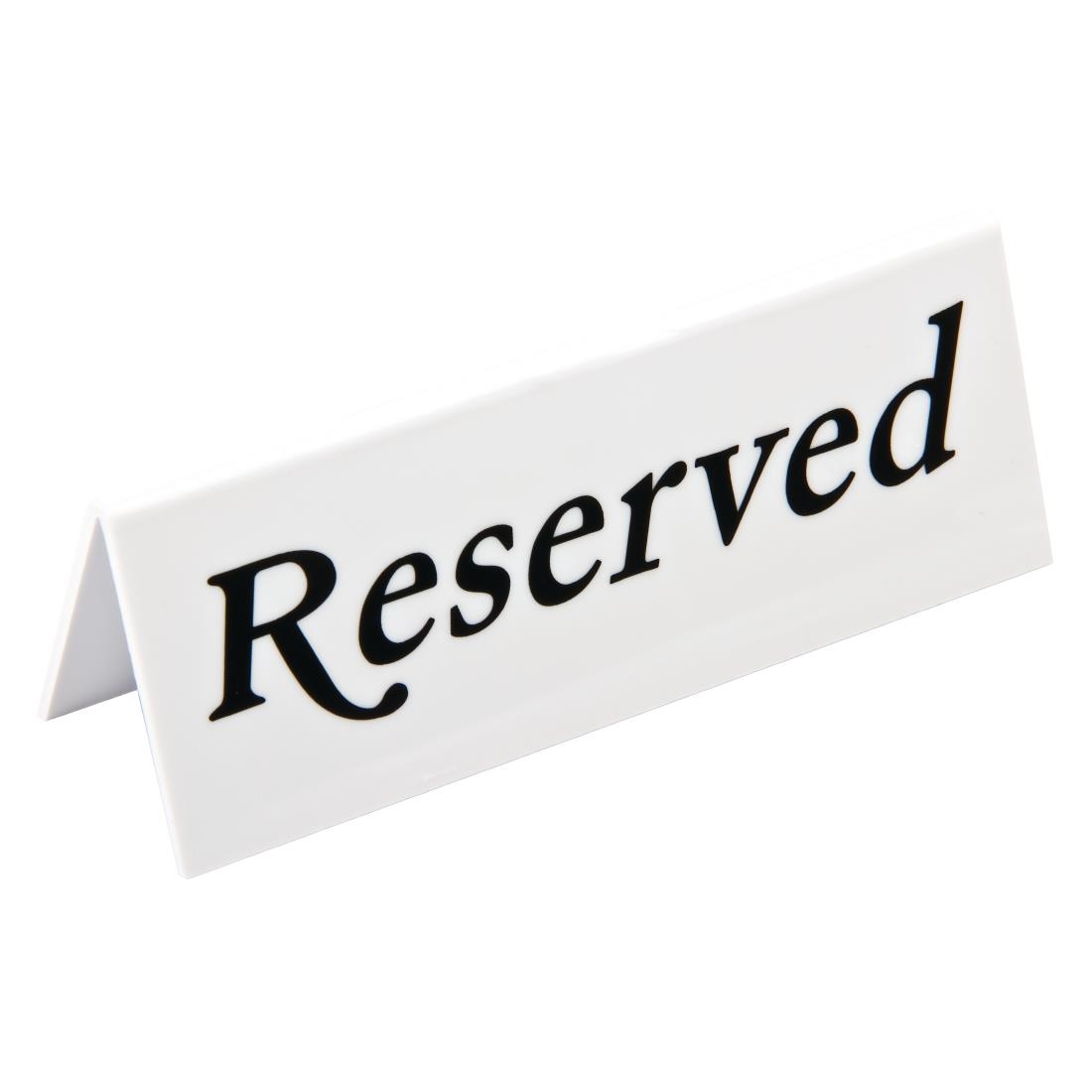 Beaumont Plastic Reserved Signs (Pack of 10) - Image 2
