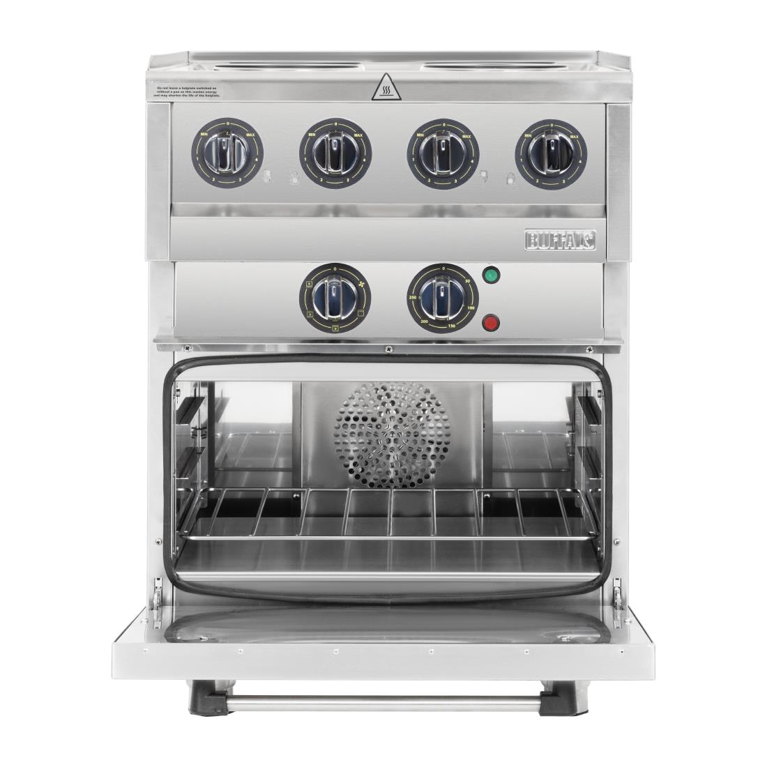 Buffalo 600 Series 4 Plate Electric Convection Oven Range - Image 8