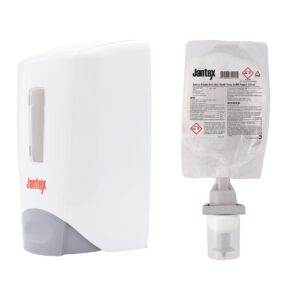 Jantex Manual Anti-Bac Soap Dispenser and Refill Bundle 500ml