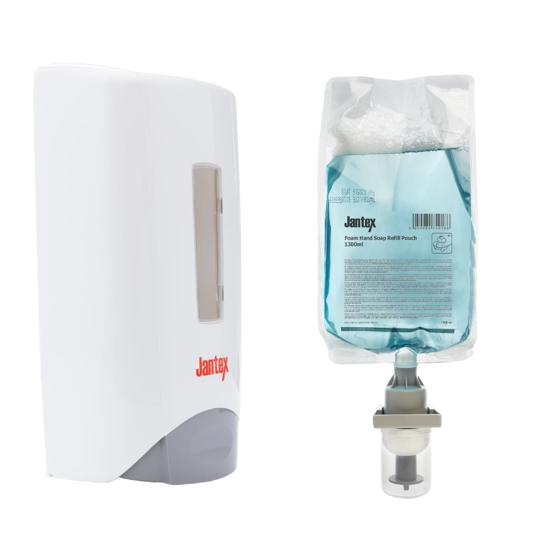 Jantex Manual Hand Soap Dispenser and Refill Bundle 1300ml