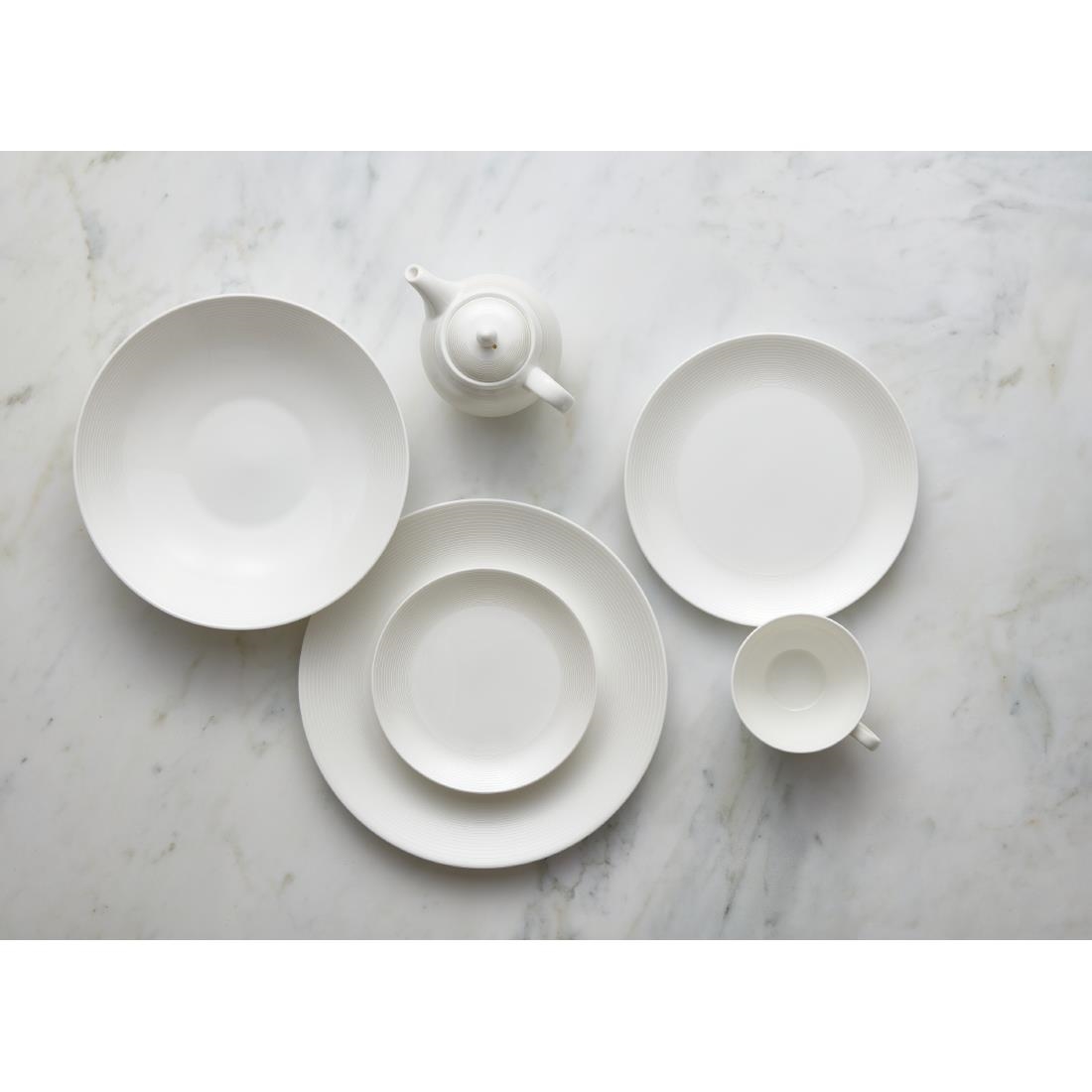 William Edwards Spiro Teacups White 200ml (12 Pack) - Image 5