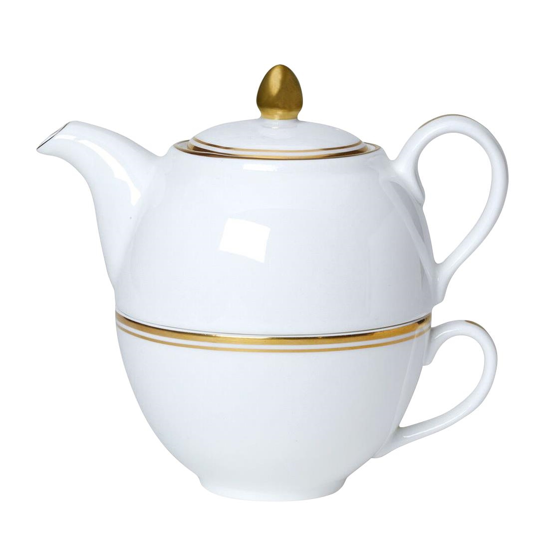 William Edwards Burnished Gold Tea For One Sets (6 Pack)